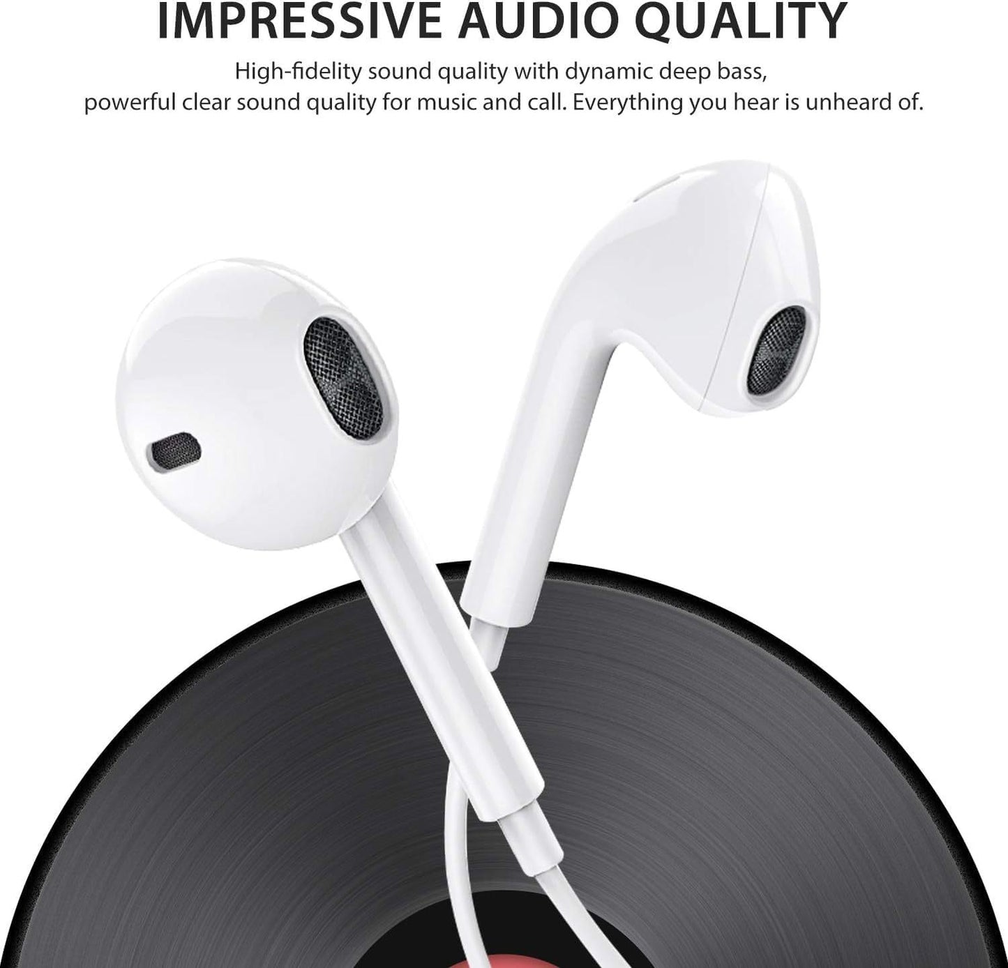 Lightning In-Ear Headphones for Clear Sound and Easy Control