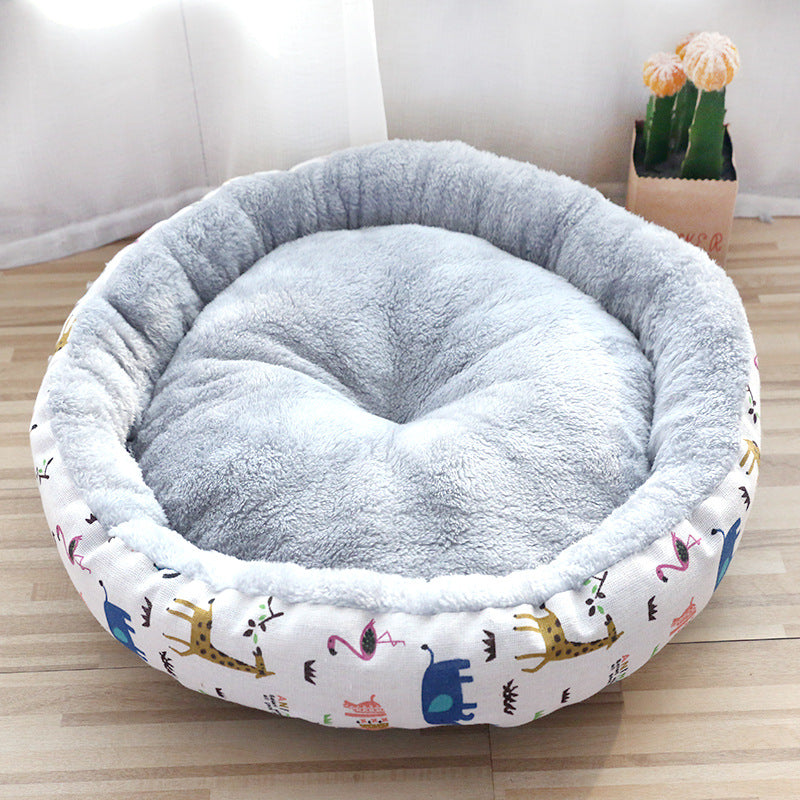 Soft Padded Cat & Dog Bed for Cozy Comfort