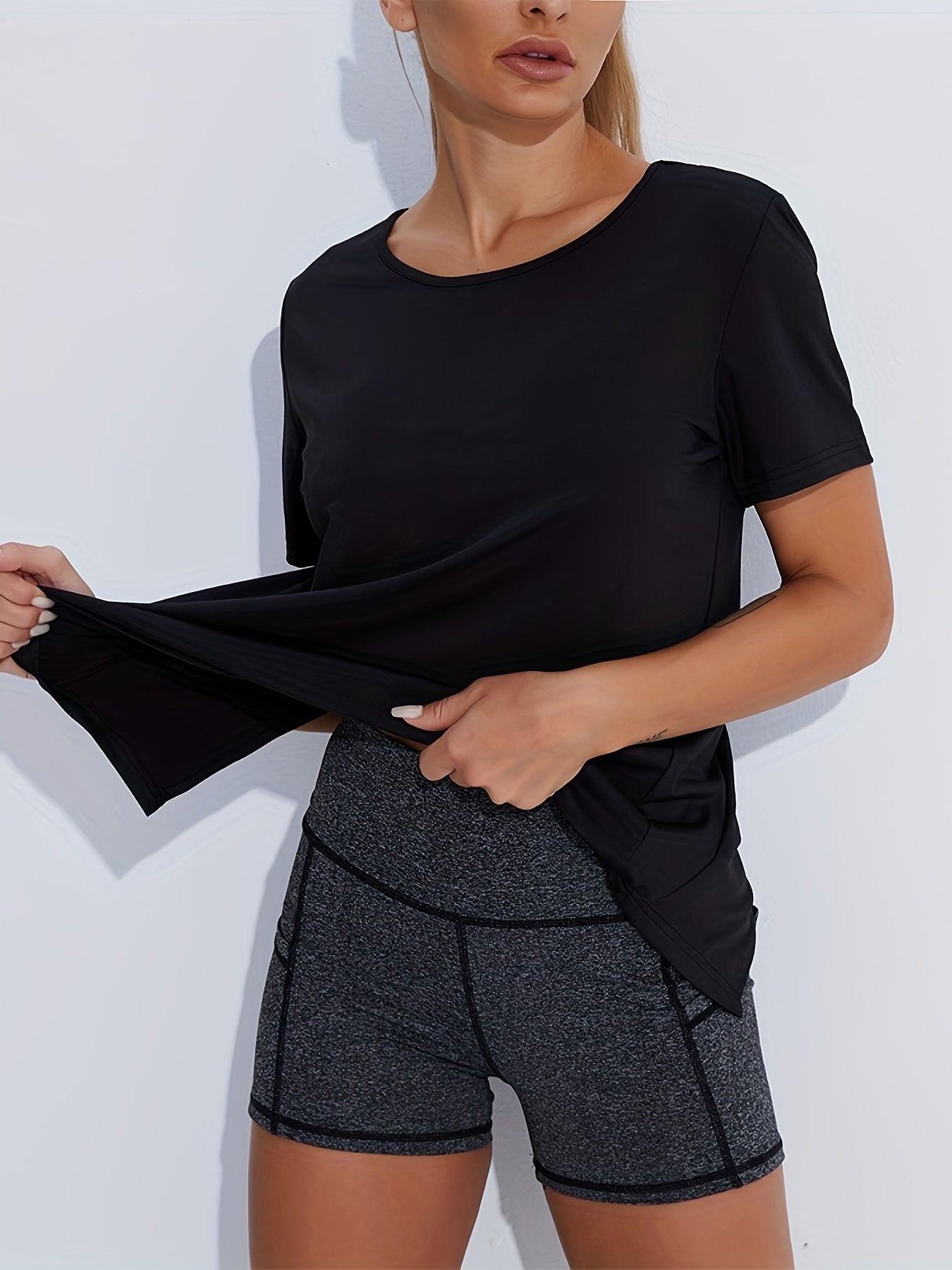 Quick-Dry Gym T-Shirt for Running and Active Workouts