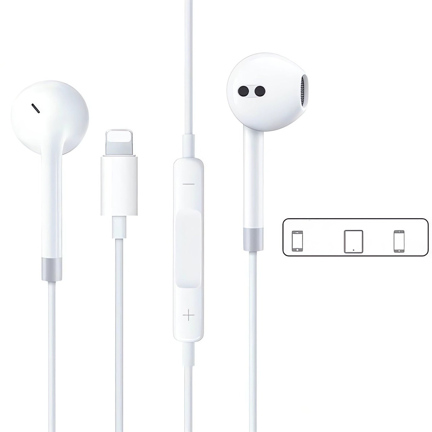 Lightning In-Ear Headphones for Clear Sound and Easy Control