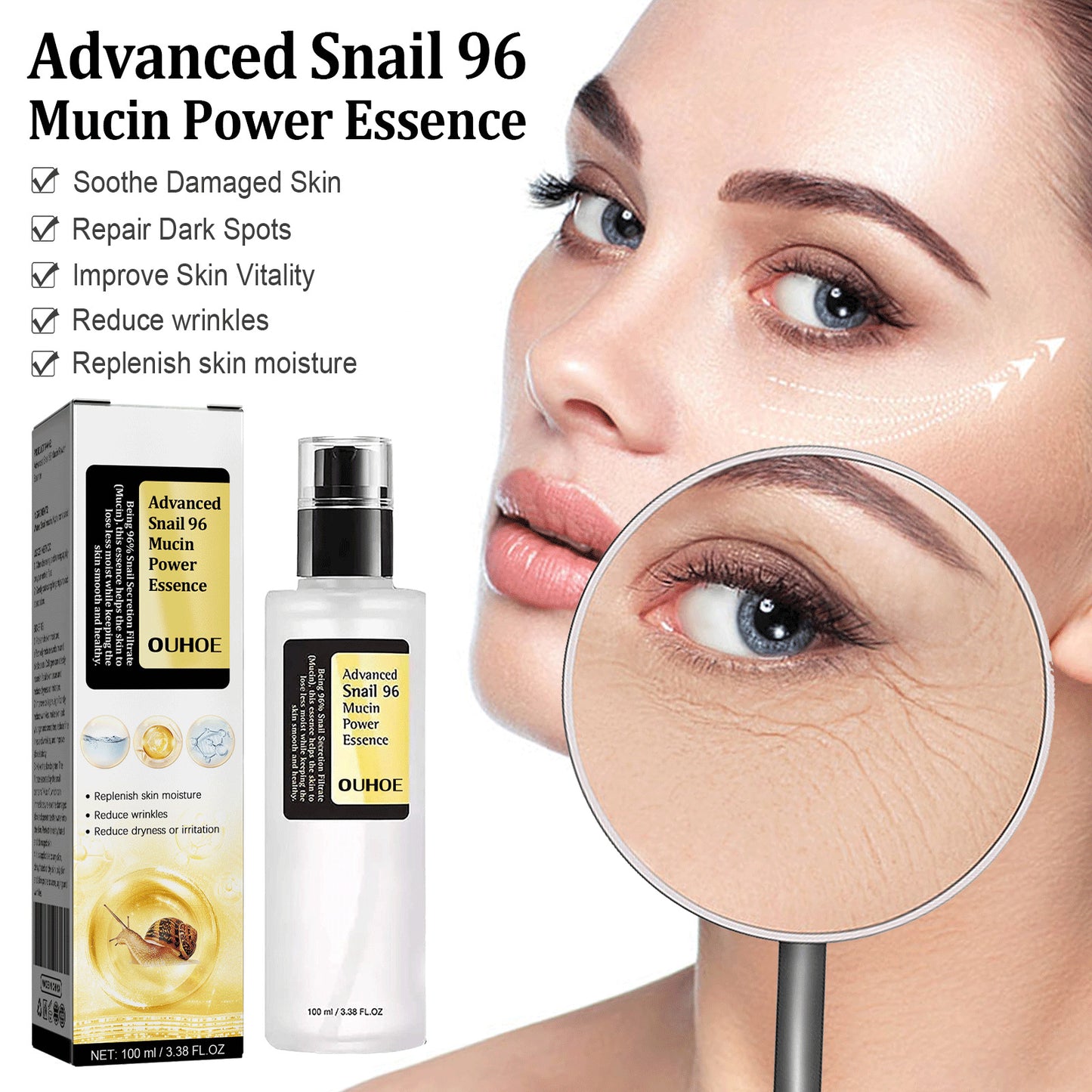 Snail Collagen Facial Serum for Smooth, Glowing Skin