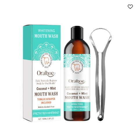 Coconut Mint Mouthwash for Fresh Breath and Whiter Teeth