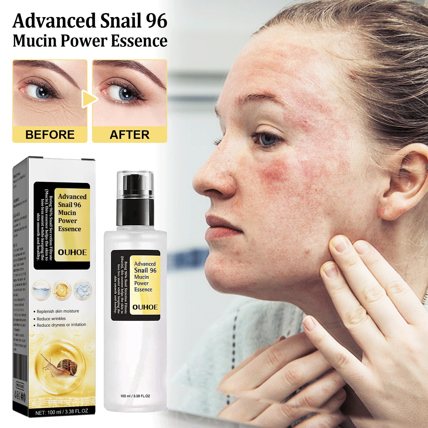 Snail Collagen Facial Serum for Smooth, Glowing Skin