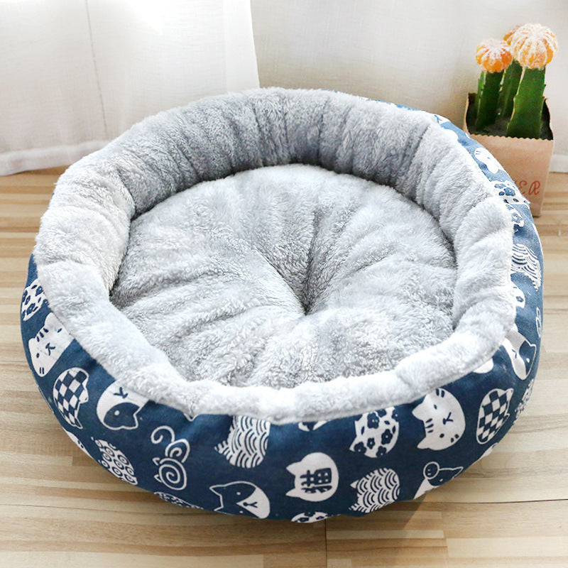 Soft Padded Cat & Dog Bed for Cozy Comfort