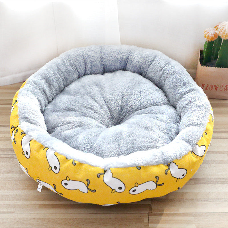 Soft Padded Cat & Dog Bed for Cozy Comfort