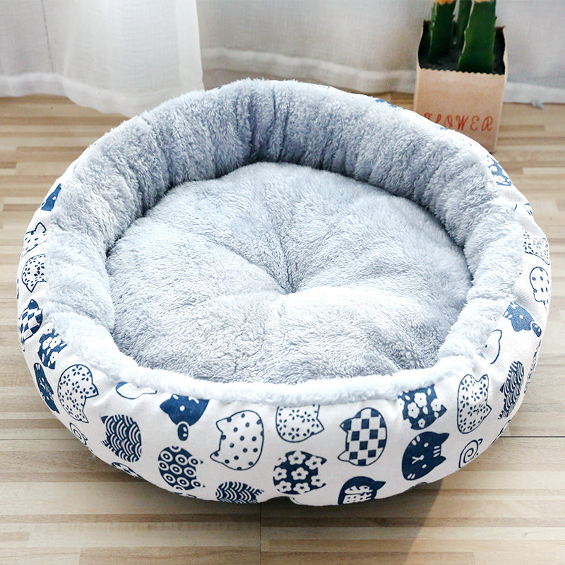 Soft Padded Cat & Dog Bed for Cozy Comfort