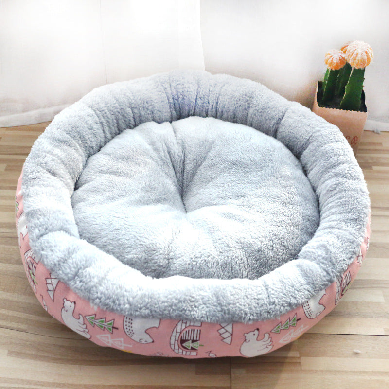 Soft Padded Cat & Dog Bed for Cozy Comfort