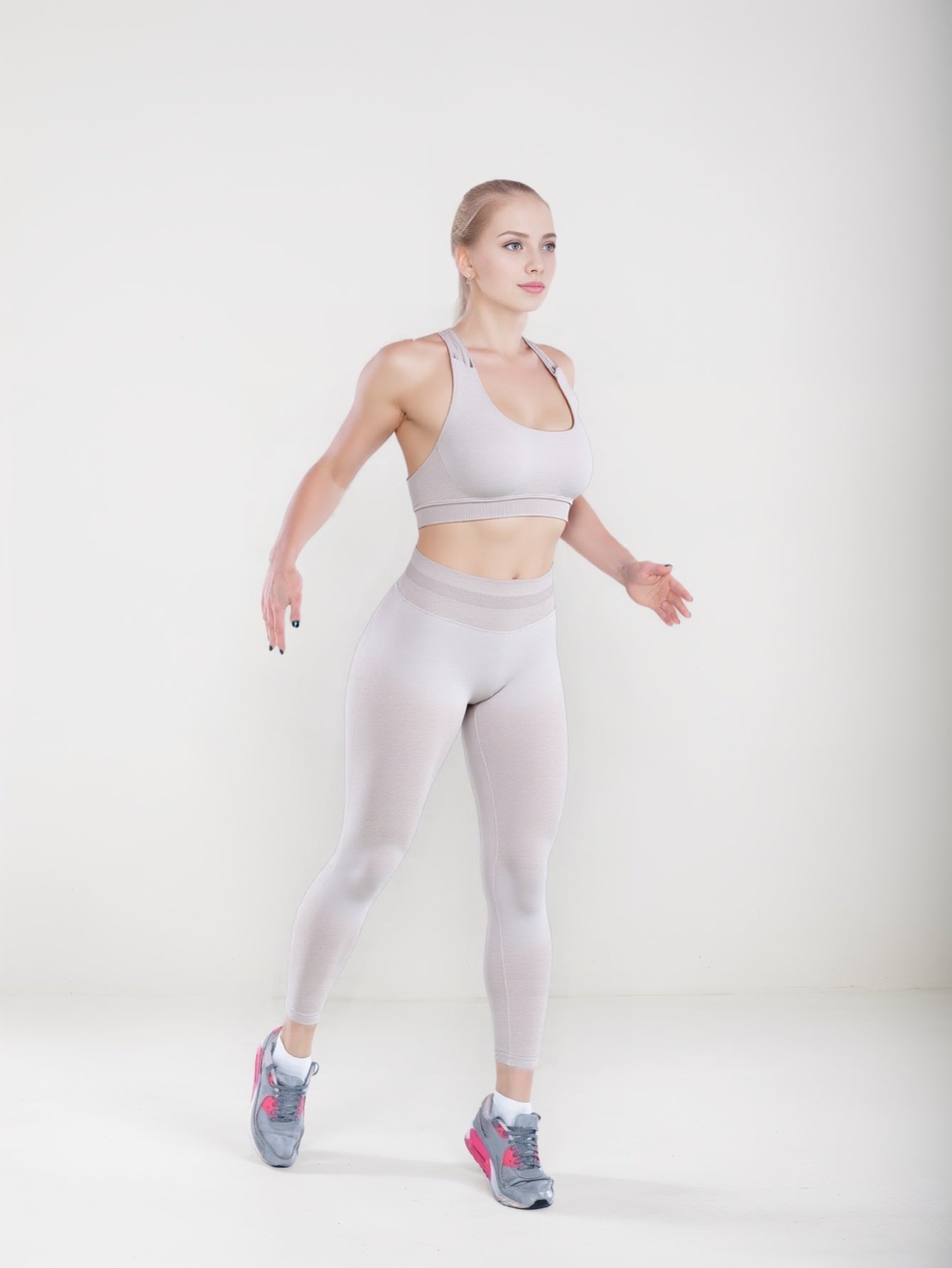 Stretchy Solid Yoga Pants for Yoga, Fitness & Lounge